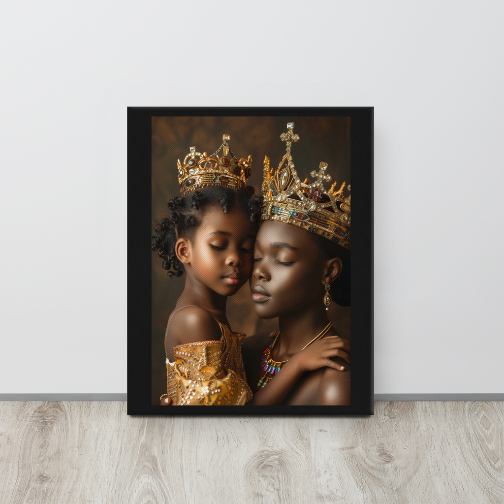 African Royal Mother and Daughter Bond