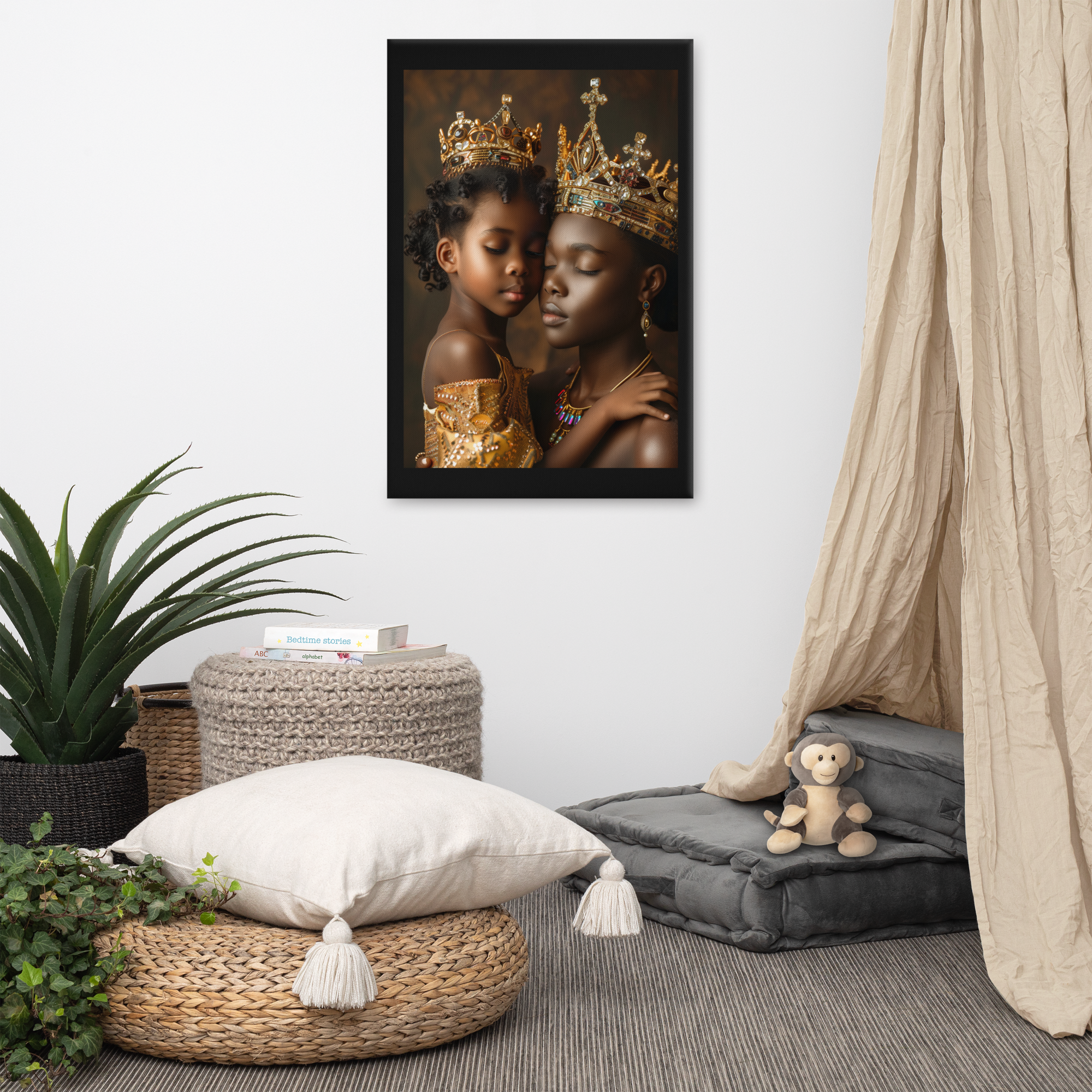 African Royal Mother and Daughter Bond