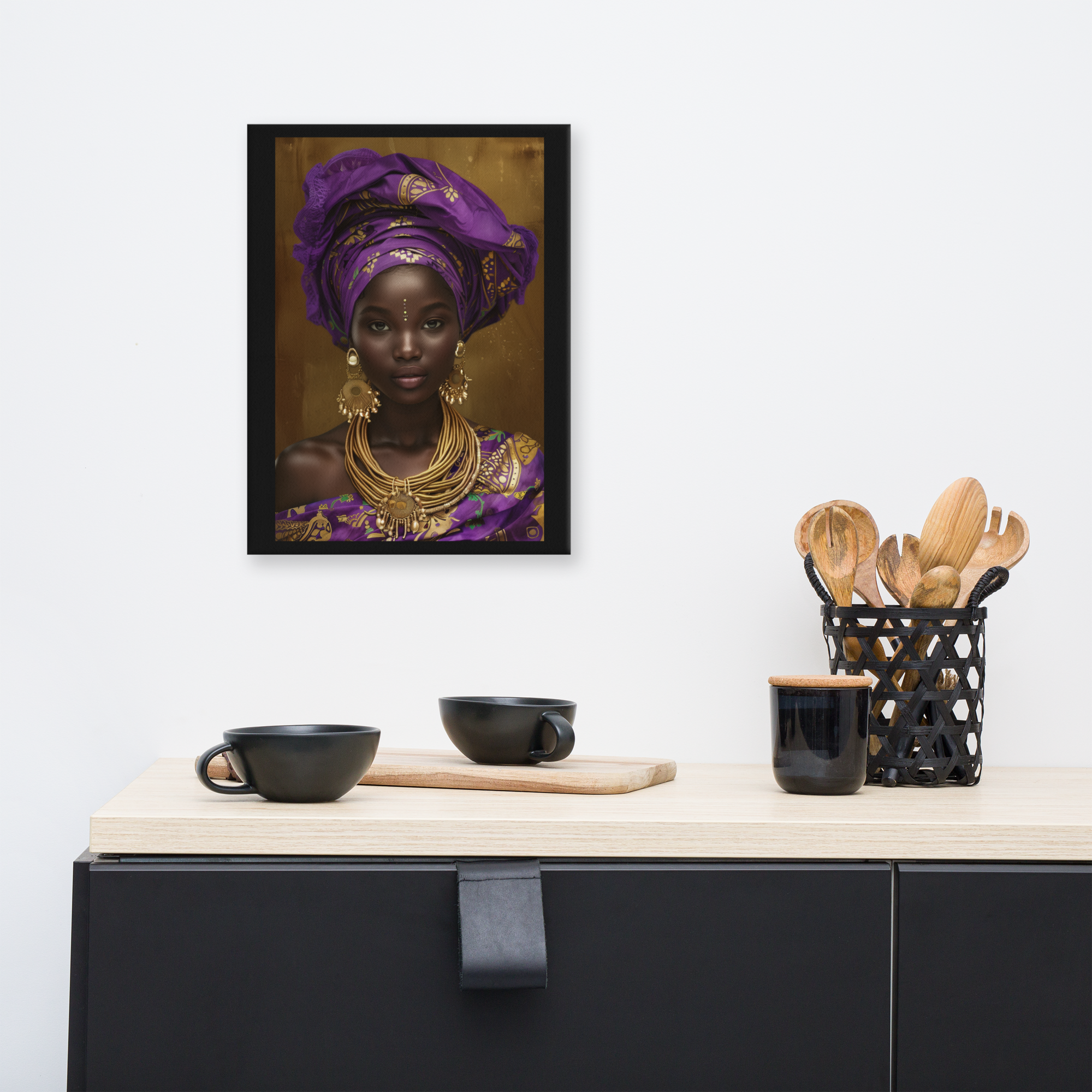 Traditional Purple African Queen